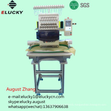 Elucky 15 colors high speed single head embroidery machine to Africa for textile embroidery